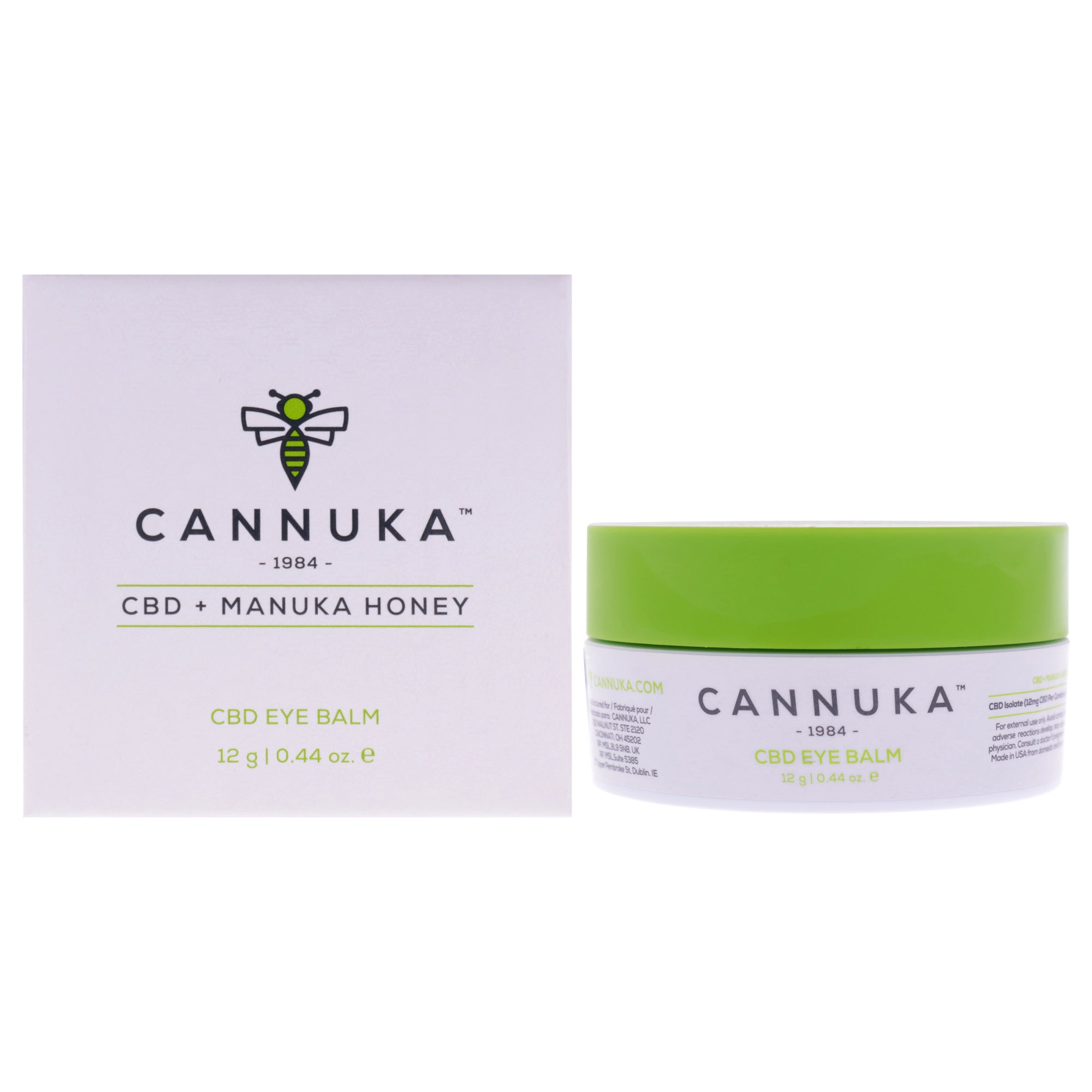 Calming Eye Balm by Cannuka for Unisex - 0.44 oz Balm