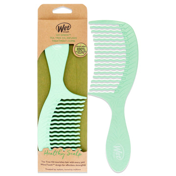 Go Green Detangling Infused Treatment Comb - Tea Tree Oil by Wet Brush for Unisex - 1 Pc Comb