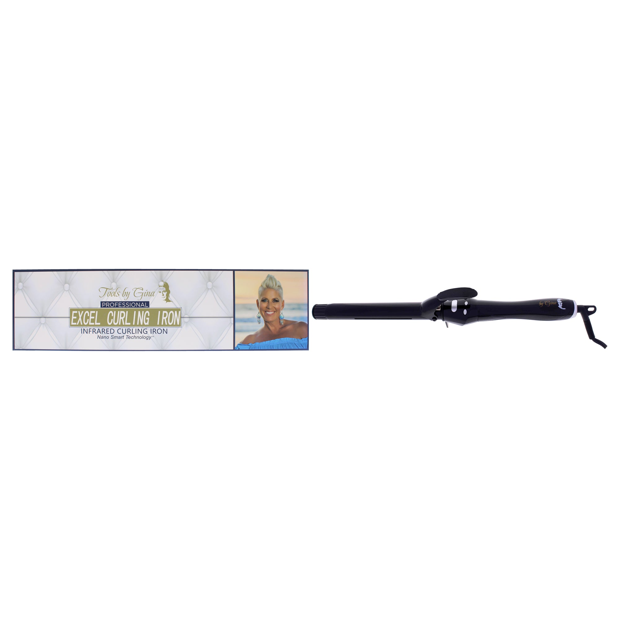 Excel Infrared Curling Iron - C65 by Colours By Gina for Women - 1 Inch Curling Iron