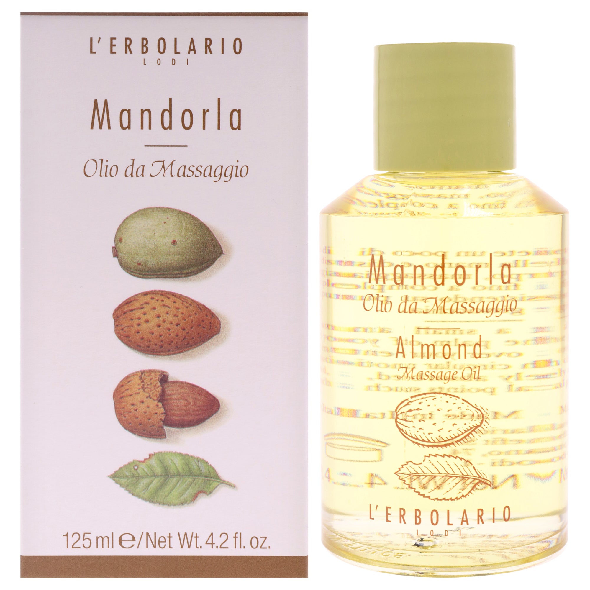 Massage Oil - Almond by LErbolario for Unisex - 4.2 oz Oil