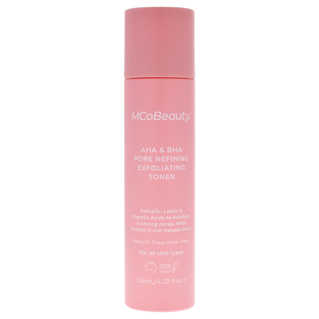 AHA and BHA Pore Refining Exfoliating Toner by MCoBeauty for Women - 4.23 oz Toner