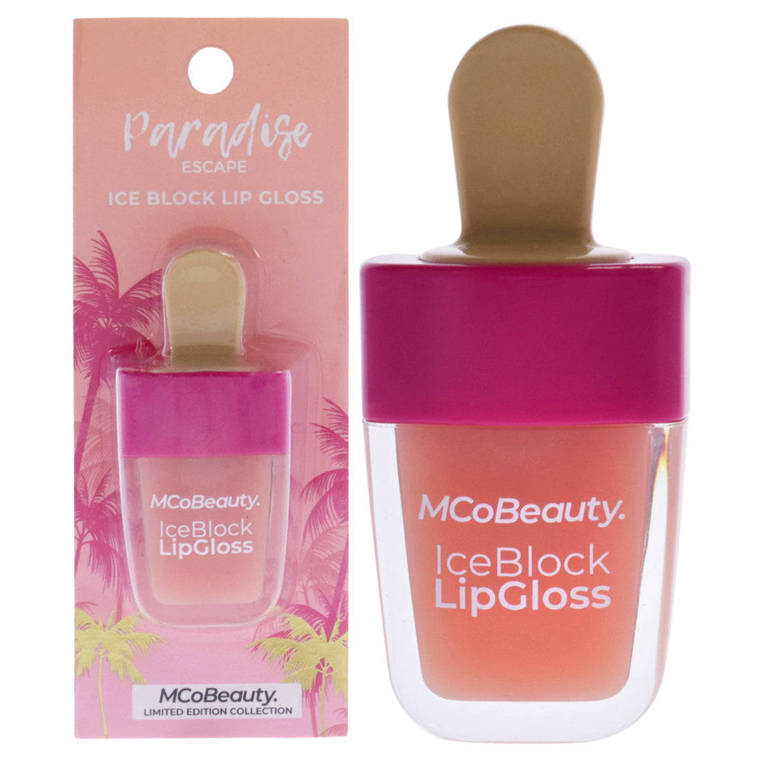Paradise Escape Ice Block Lip Gloss - Mimosa by MCoBeauty for Women - 0.185 oz Lip Gloss