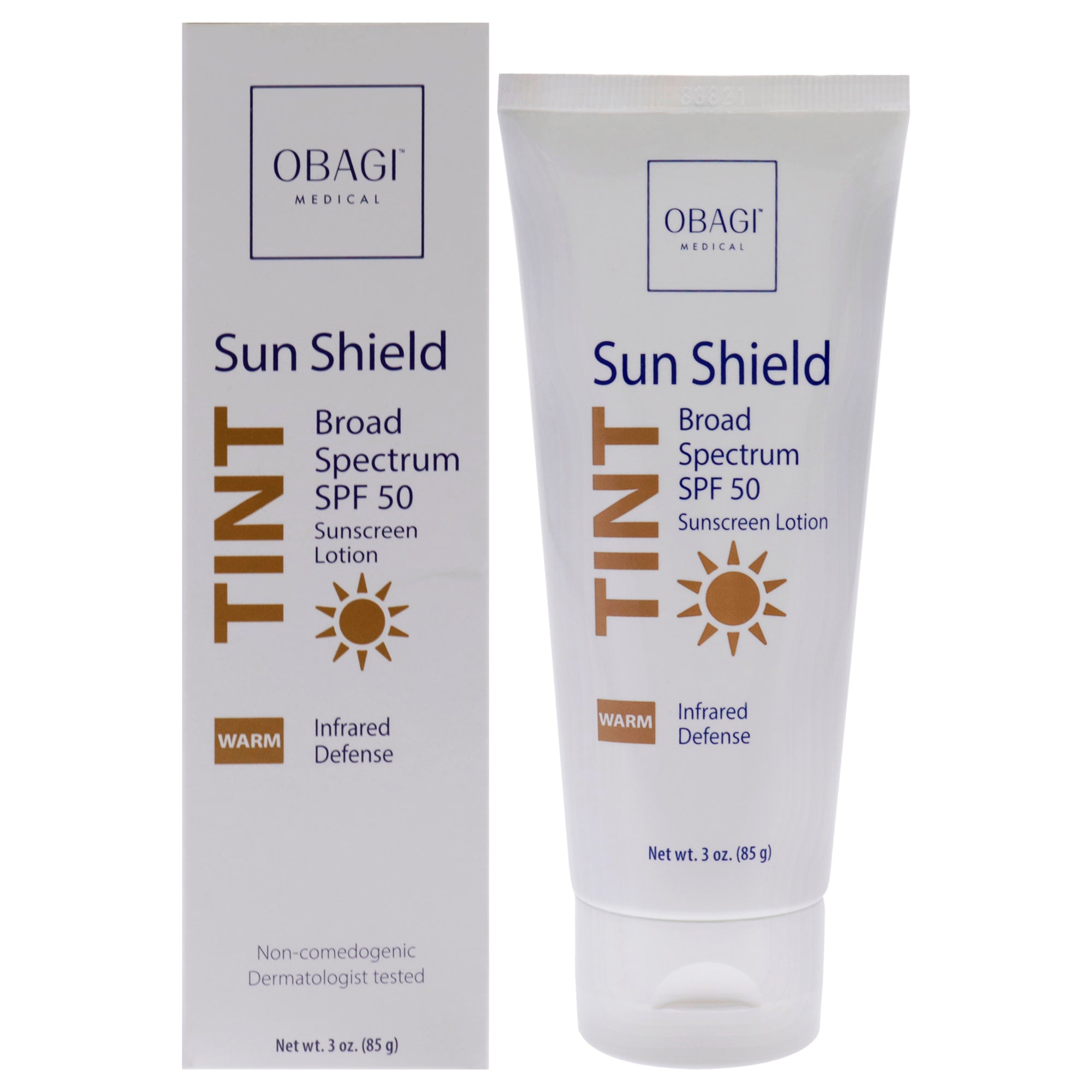 Sun Shield Tint SPF 50 - Warm by Obagi for Unisex - 3 oz Sunscreen