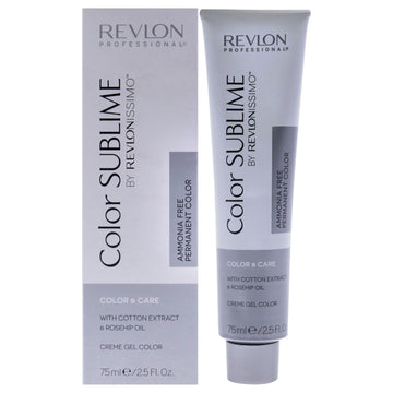 Revlonissimo Color Sublime - 7.24 Medium Iridescent Copper Blonde by Revlon for Unisex - 2.5 oz Hair Color