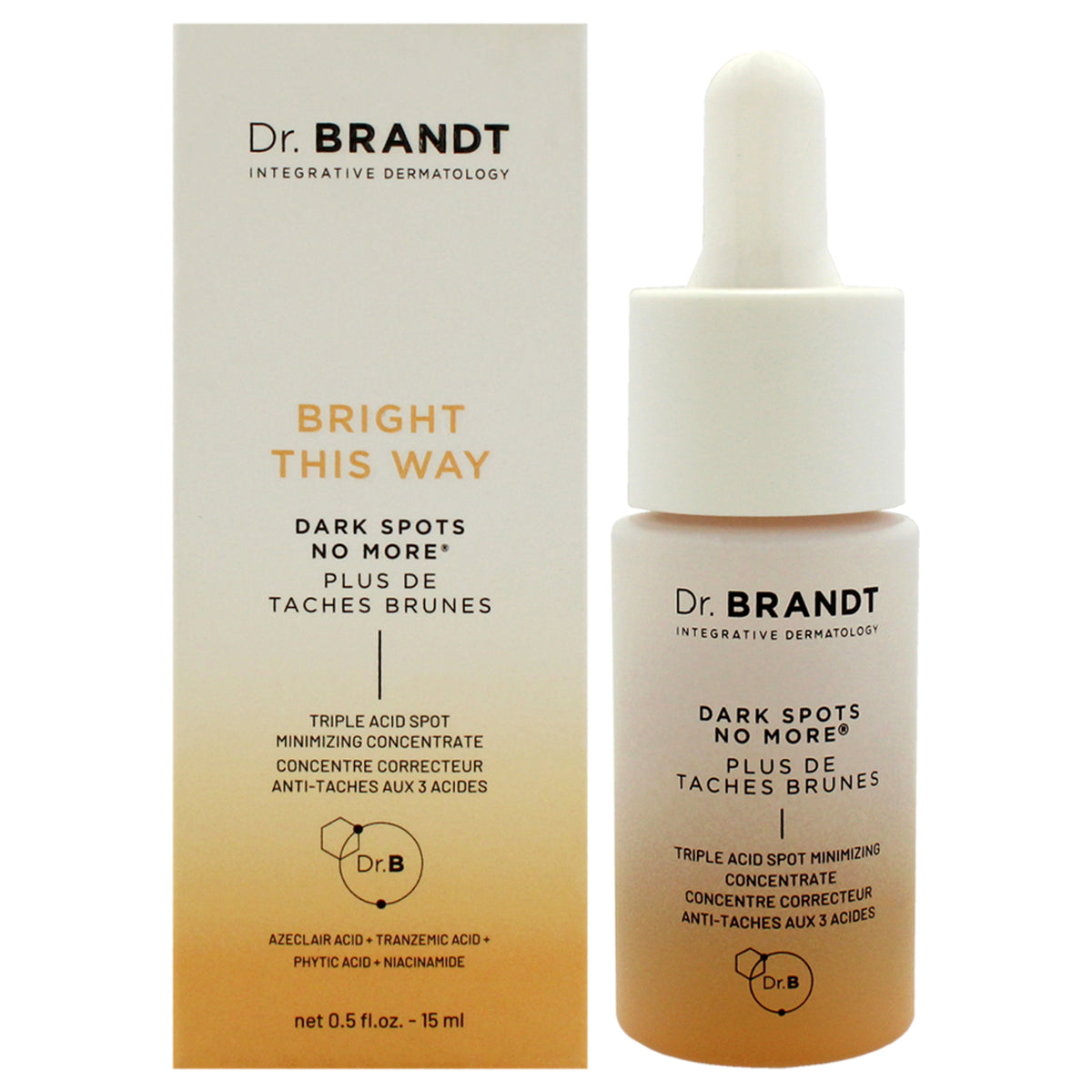 Bright This Way Dark Spots No More Concentre by Dr. Brandt for Unisex - 0.5 oz Serum