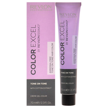 Revlonissimo Color Excel - 5.46 Light Copper Red Brown by Revlon for Unisex - 2.3 oz Hair Color