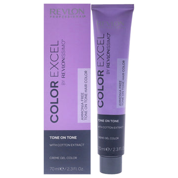 Revlonissimo Color Excel - 6.42 Dark Chestnut Iridescent Blonde by Revlon for Unisex - 2.3 oz Hair Color