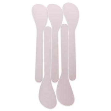 Spatula Round Tip Plastic - White by Marianna for Unisex - 12 Pc Applicator