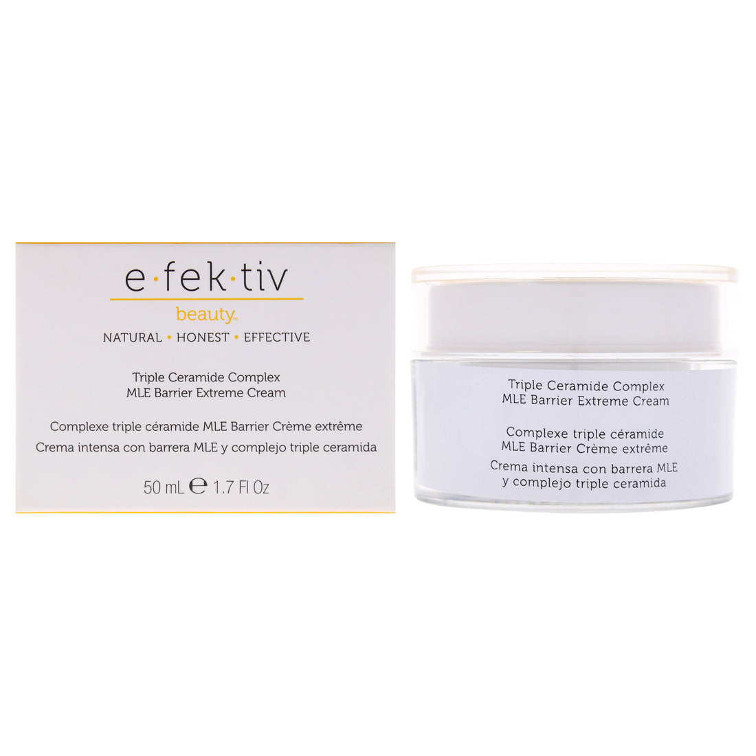 Triple Ceramide Complex MLE Barrier Extreme Cream by e.fek.tiv for Unisex - 1.7 oz Cream