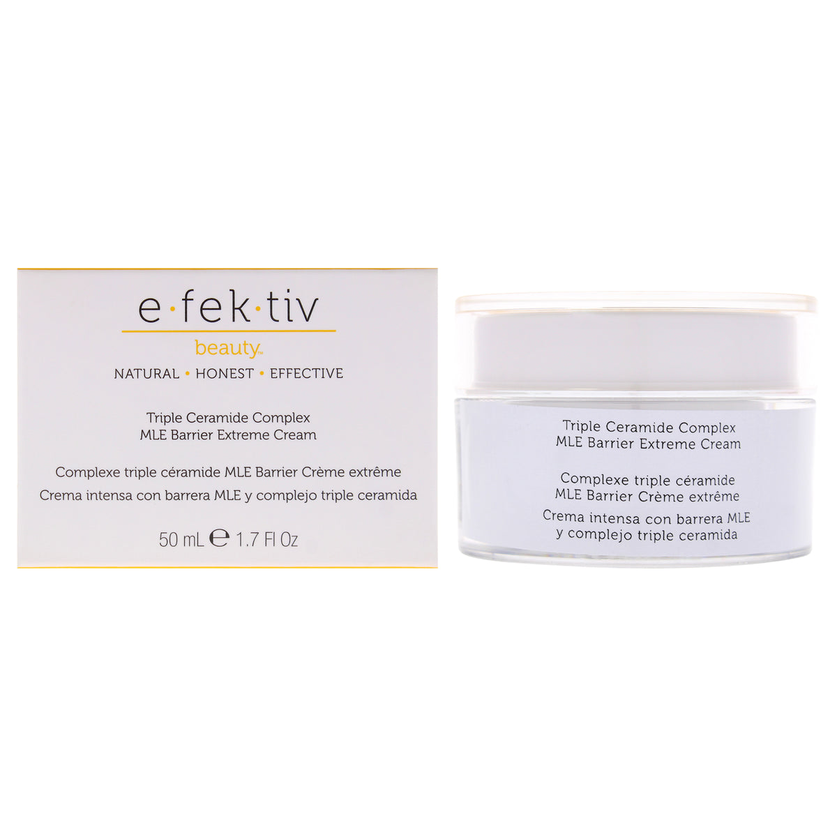 Triple Ceramide Complex MLE Barrier Extreme Cream by e.fek.tiv for Unisex - 1.7 oz Cream