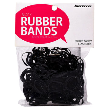 Rubber Bands - Black by Marianna for Women - 250 Count Hair Tie