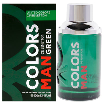 Colors Man Green by United Colors Of Benetton for Men - 3.4 oz EDT Spray
