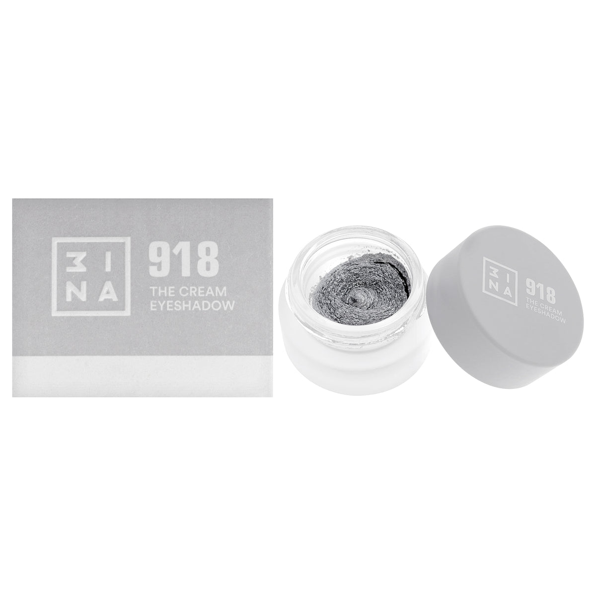 The Cream Eyeshadow - 918 Silver by 3INA for Women - 0.1 oz Eye Shadow