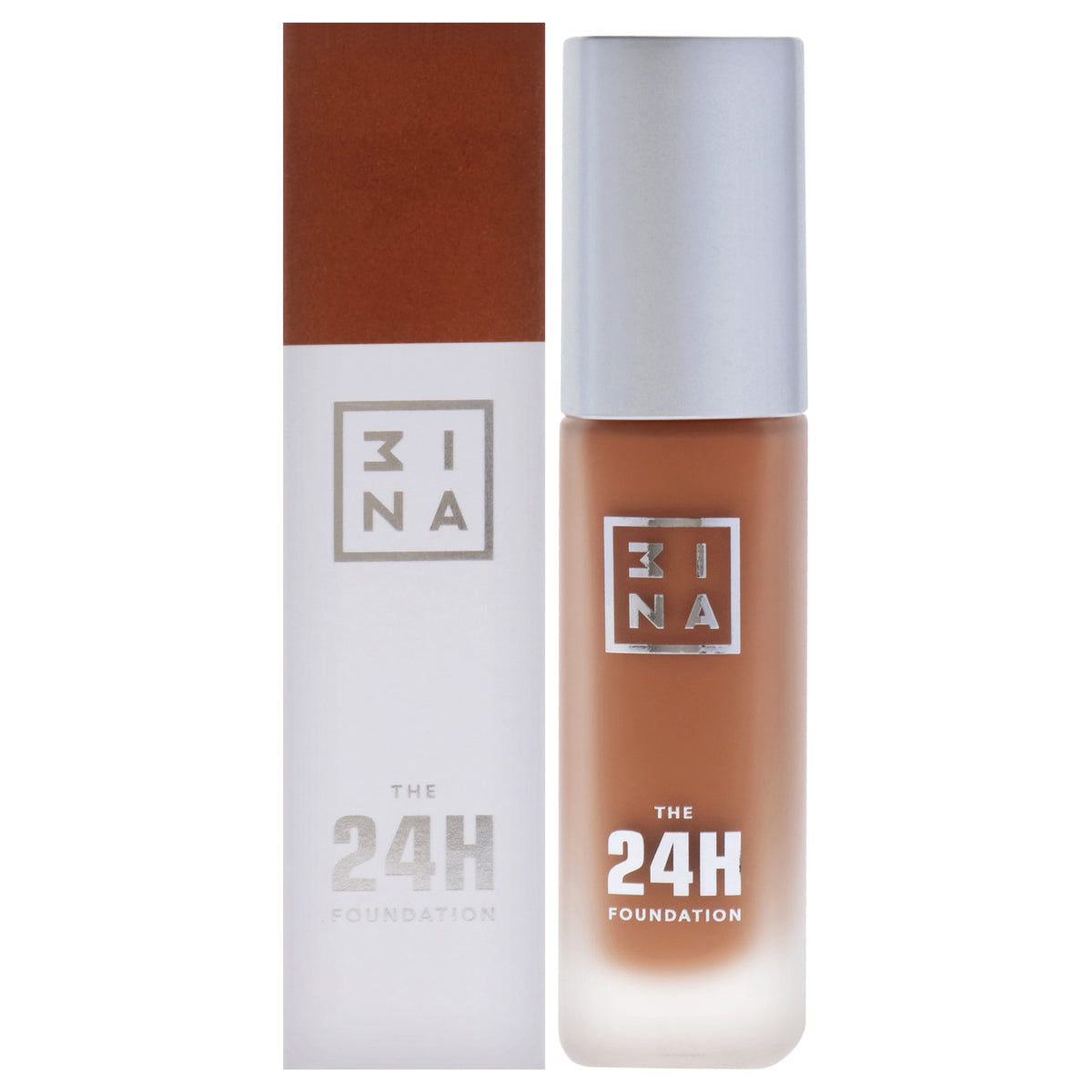 The 24H Foundation - 667 Warm Brown by 3INA for Women - 1.01 oz Foundation