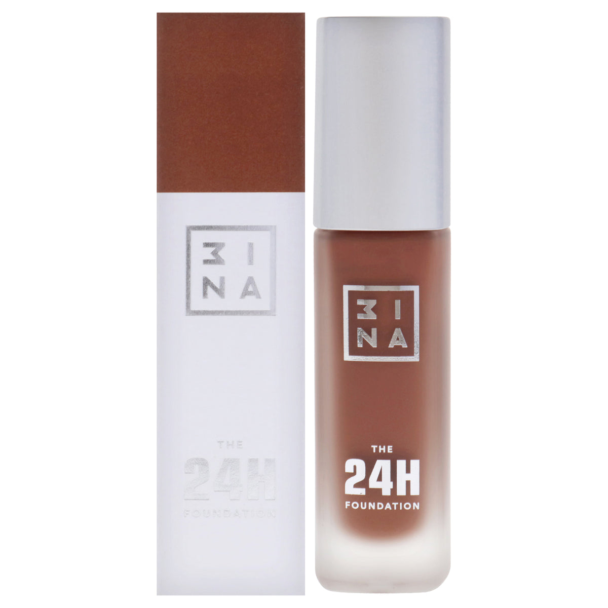 The 24H Foundation - 675 Dark Brown by 3INA for Women - 1.01 oz Foundation