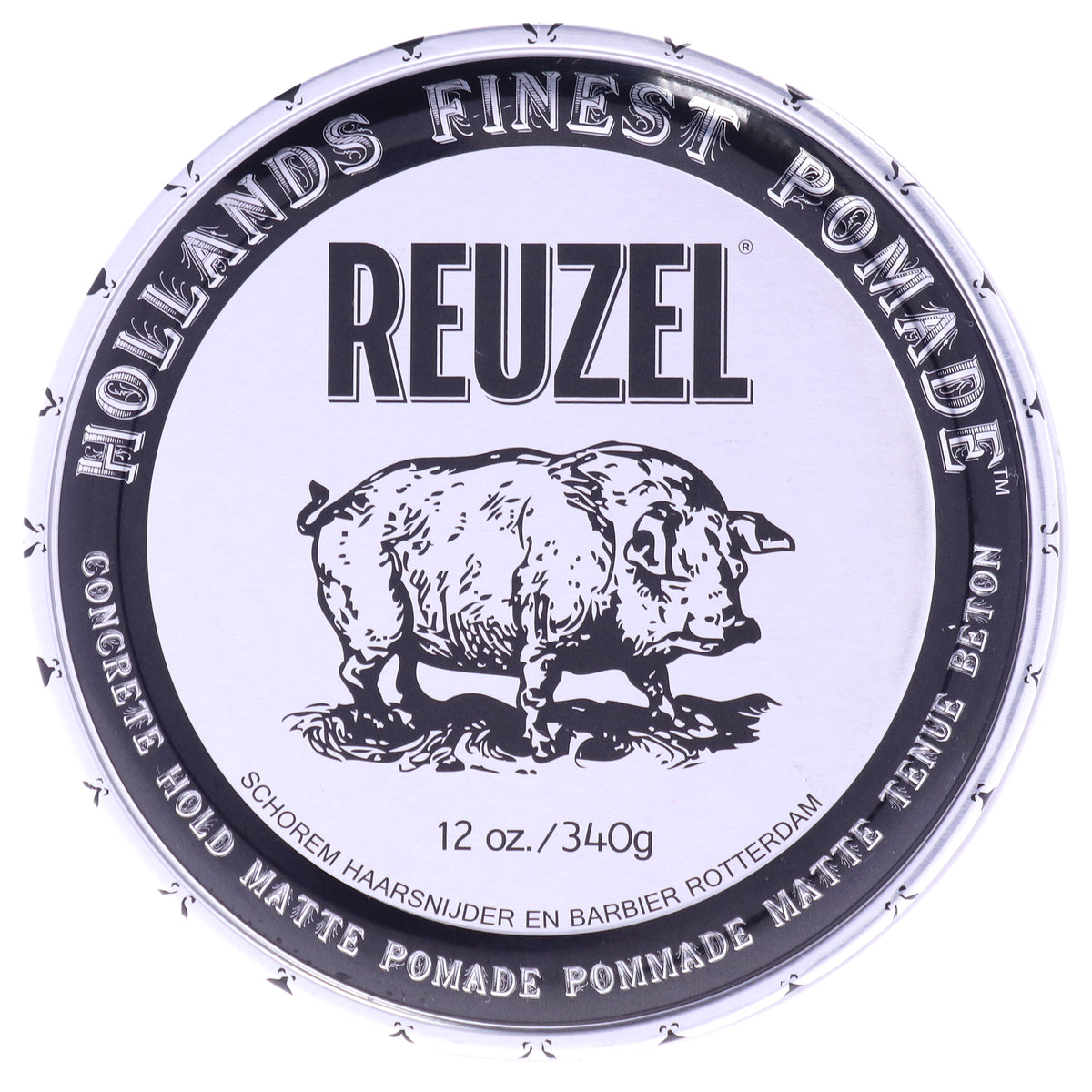 Concrete Hold Matte Pomade by Reuzel for Men - 12 oz Pomade