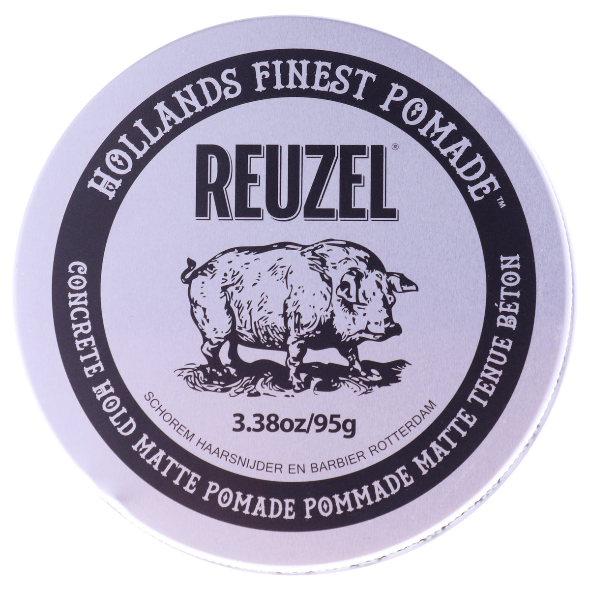 Concrete Hold Matte Pomade by Reuzel for Men - 3.38 oz Pomade