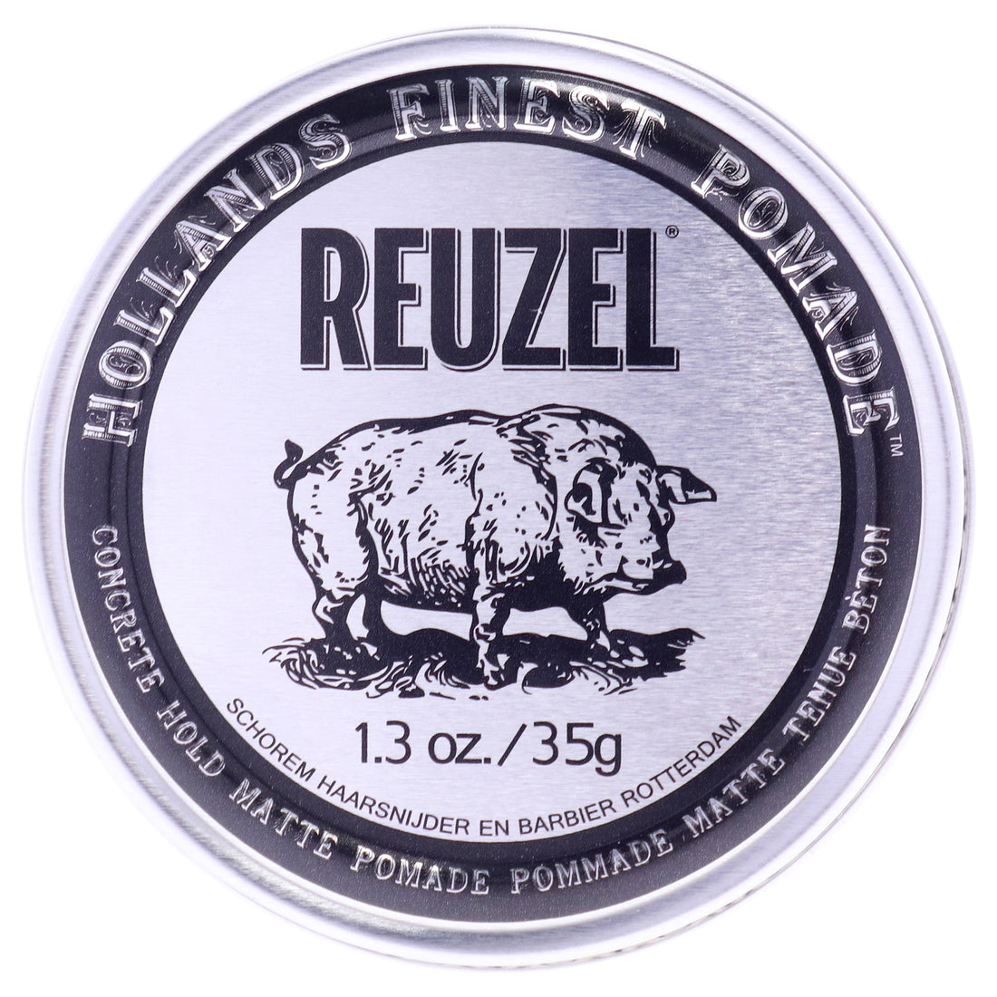 Concrete Hold Matte Pomade by Reuzel for Men - 1.3 oz Pomade