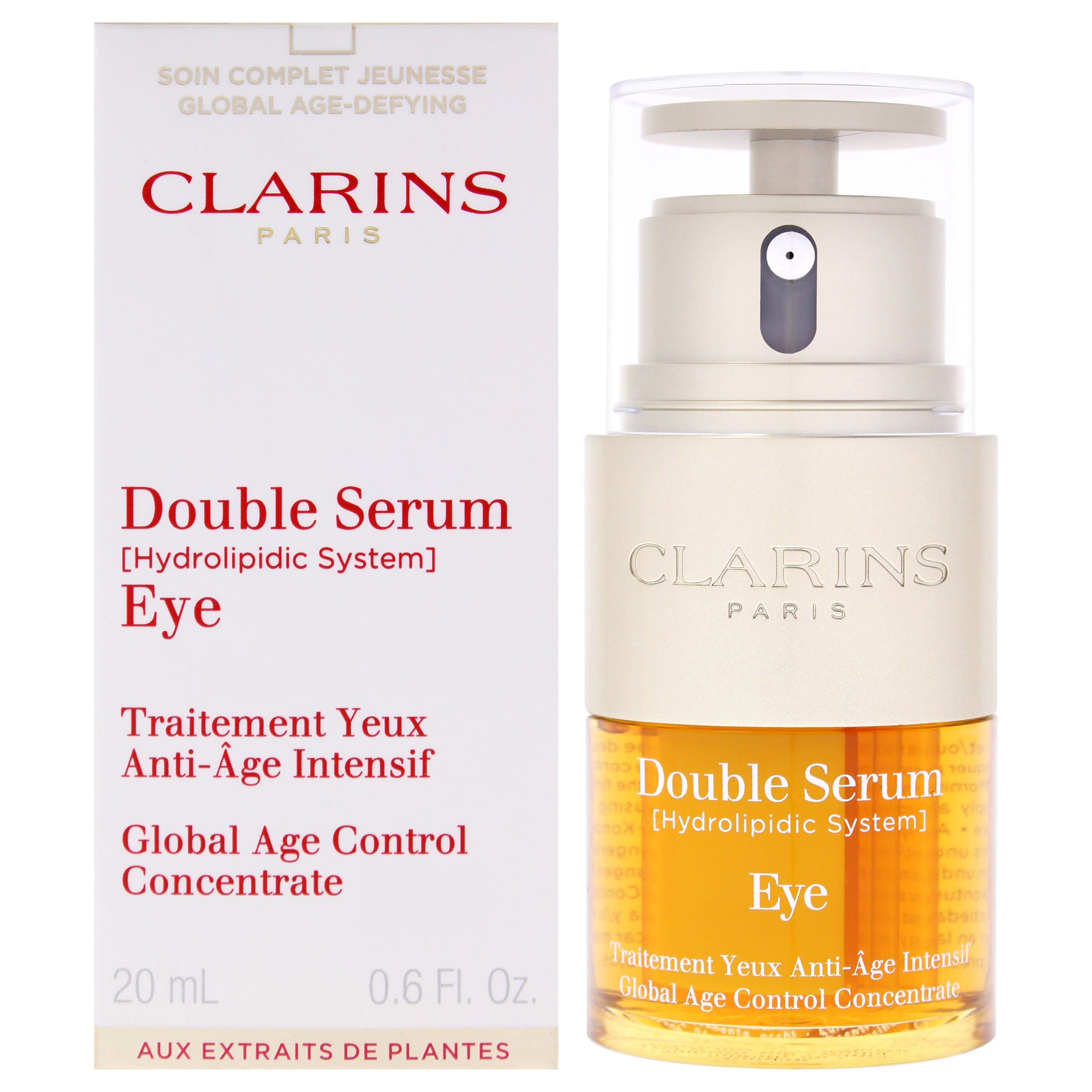 Double Serum Eye Global Age Control Concentrate by Clarins for Women - 0.6 oz Serum