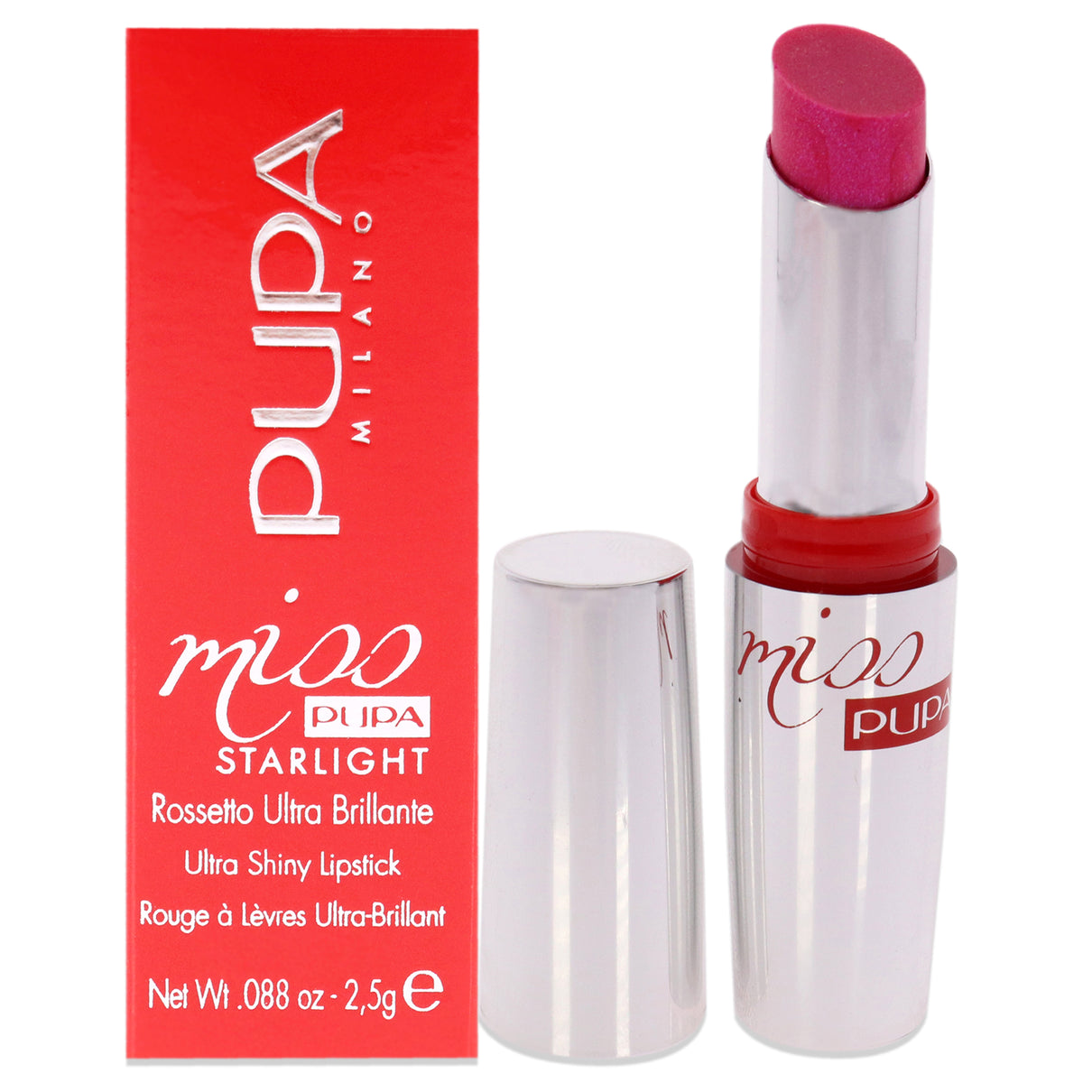 Miss Pupa Starlight Ultra-Shiny Lipstick - 704 Lovely Meghan by Pupa Milano for Women - 0.88 oz Lipstick