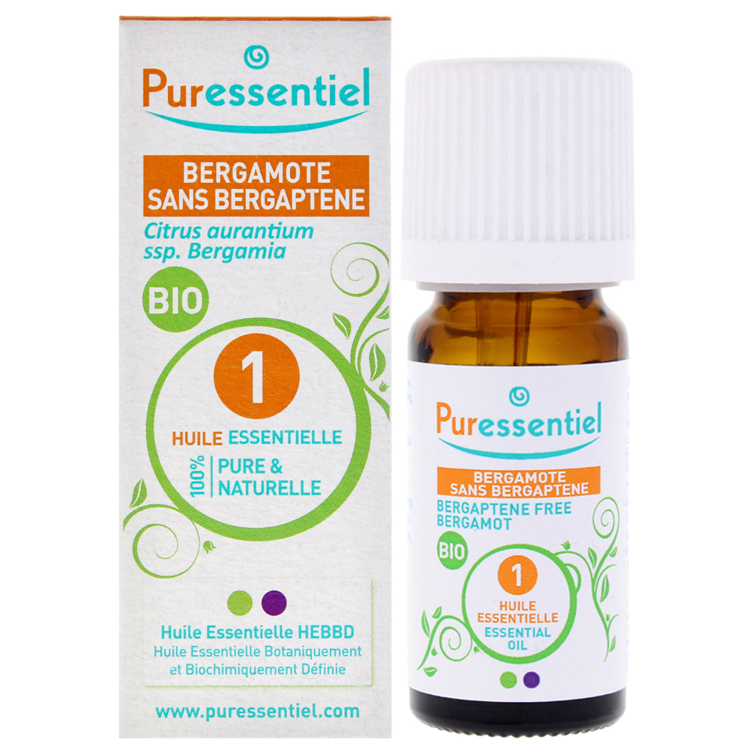 Organic Essential Oil - Bergamot by Puressentiel for Unisex - 0.34 oz Oil