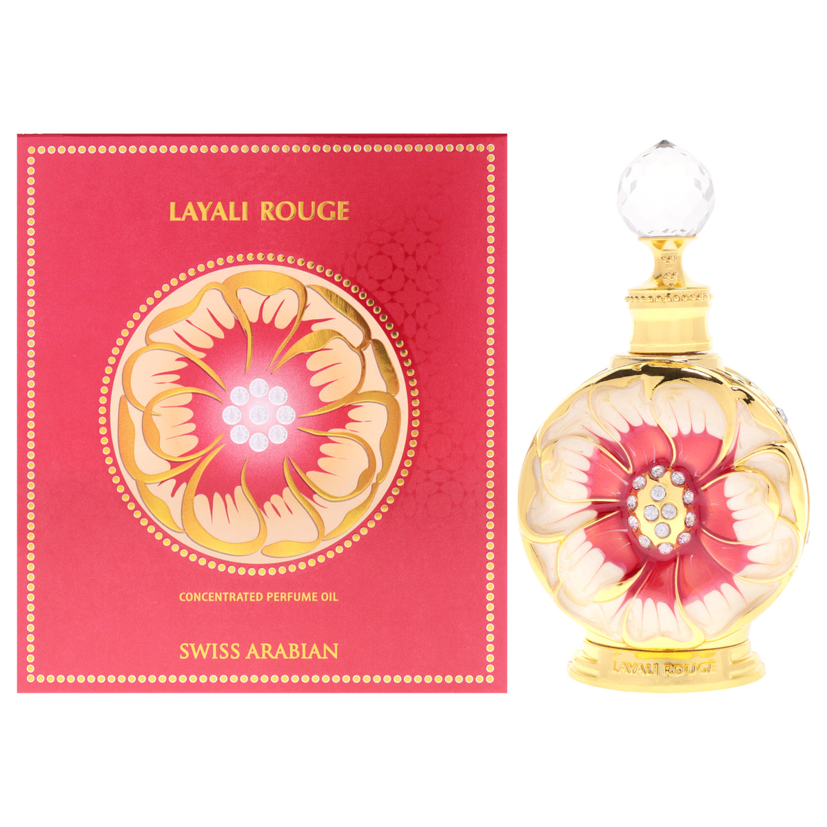 Layali Rouge by Swiss Arabian for Women - 0.5 oz Concentrated Perfume Oil