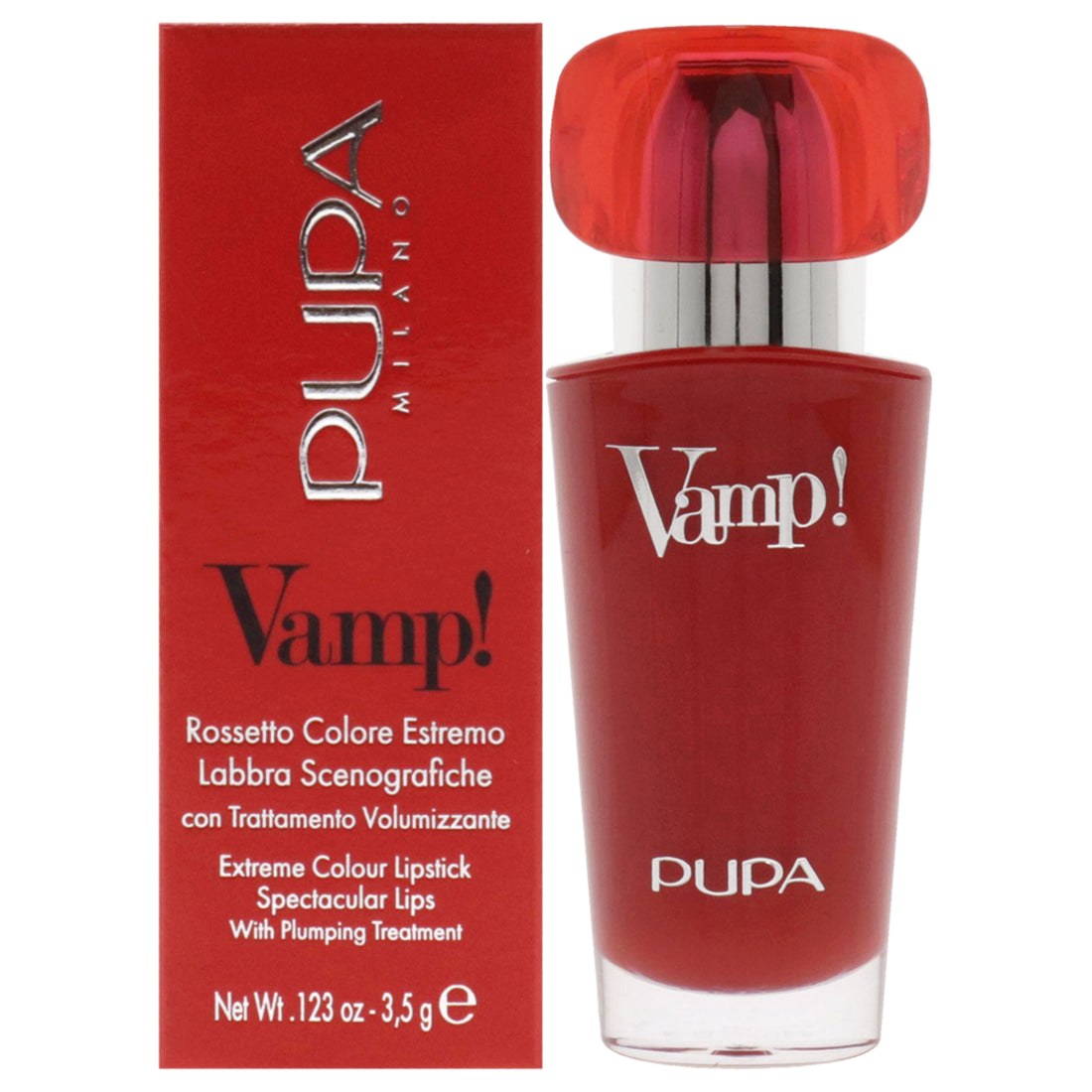 Vamp! Luminous Lipstick - 100 Naked Skin by Pupa Milano for Women - 0.123 oz Lipstick