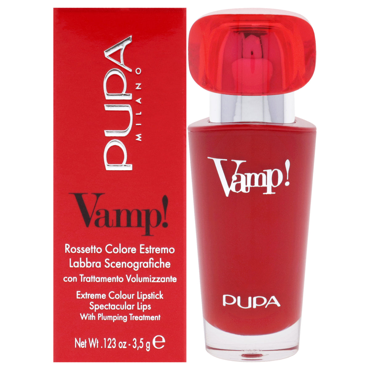 Vamp! Luminous Lipstick - 102 Rose Nude by Pupa Milano for Women - 0.123 oz Lipstick