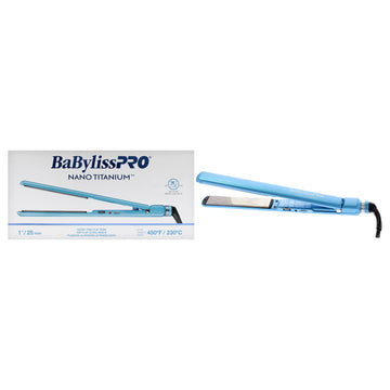 Nano Titanium Ultra-Thin Flat Iron - BNT4072TUC - Blue by BaBylissPRO for Unisex - 1 Inch Flat Iron