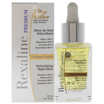 Line Killer X-Treme Fusion Detoxifying Night Elixir by Rexaline for Unisex - 1.01 oz Serum