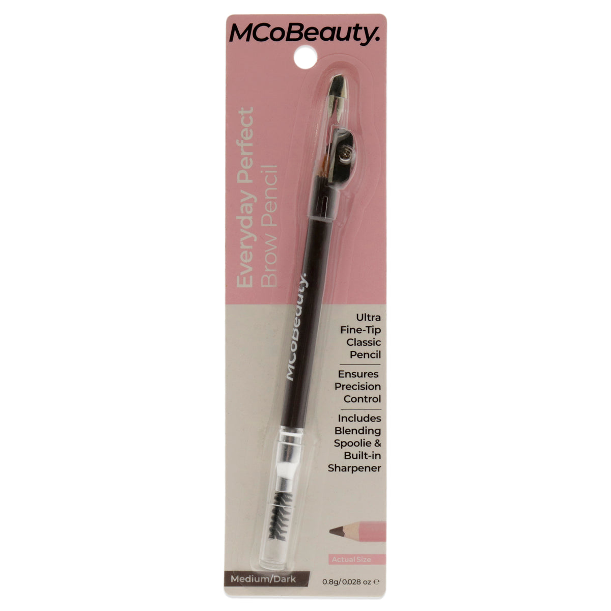 Everyday Perfect Brow Pencil - Medium-Dark by MCoBeauty for Women - 0.028 oz Eyebrow Pencil