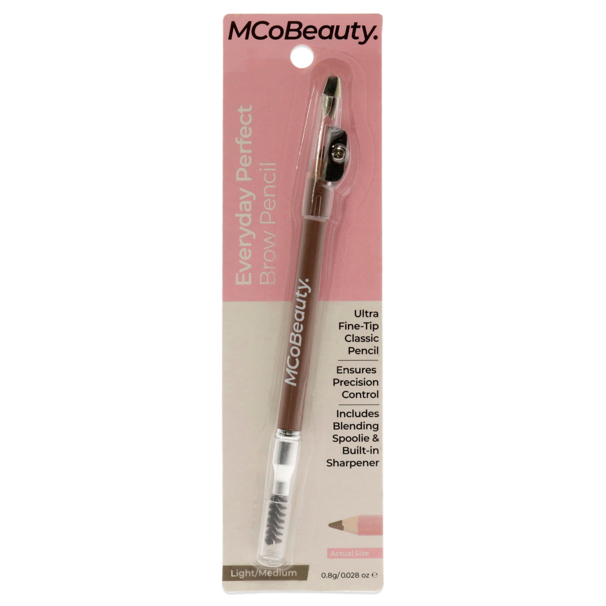 Everyday Perfect Brow Pencil - Light-Medium by MCoBeauty for Women - 0.028 oz Eyebrow Pencil