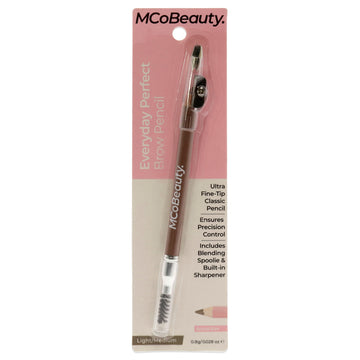Everyday Perfect Brow Pencil - Light-Medium by MCoBeauty for Women - 0.028 oz Eyebrow Pencil
