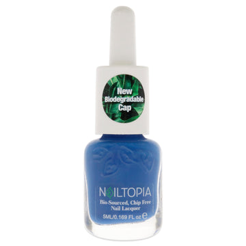 Bio-Sourced Chip Free Nail Lacquer - How Blue-Tiful by Nailtopia for Women - 0.17 oz Nail Polish