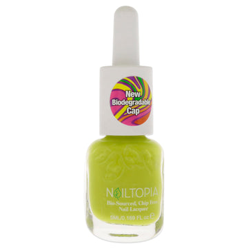 Bio-Sourced Chip Free Nail Lacquer - Kiwi To My Heart by Nailtopia for Women - 0.17 oz Nail Polish