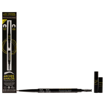 2-in-1 Defining Eyebrow Pencil and Powder - Mocha Blonde by Arches and Halos for Women - 0.017 oz Makeup