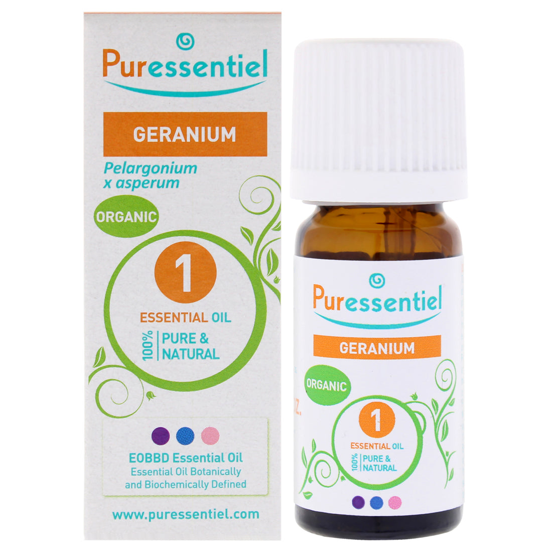 Organic Essential Oil - Geranium by Puressentiel for Unisex - 0.17 oz Oil