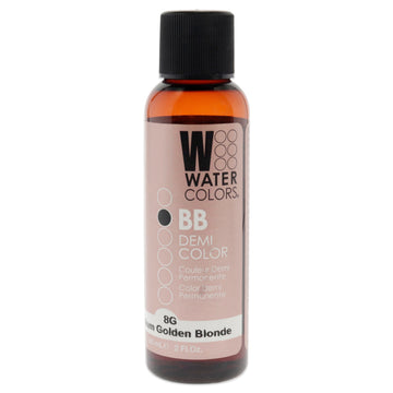 Watercolors BB Demi-Permanent Hair Color - 8G Medium Golden Blonde by Tressa for Unisex - 2 oz Hair Color