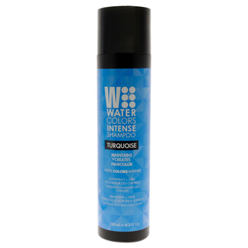 Watercolors Intense Shampoo - Turquoise by Tressa for Unisex - 8.5 oz Shampoo