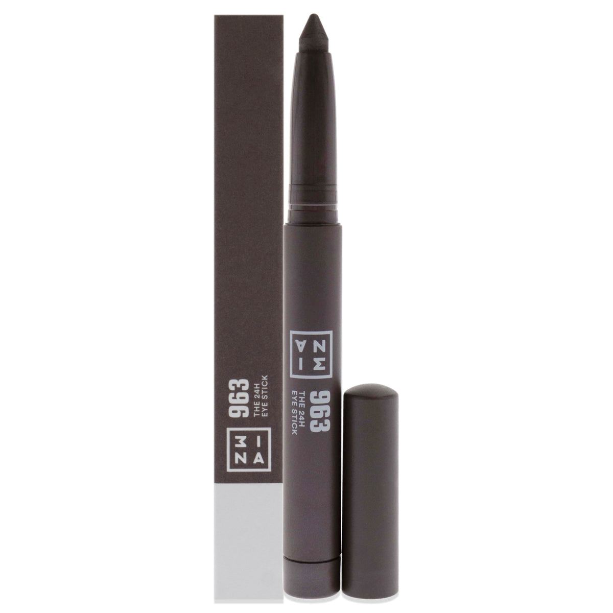 The 24H Eye Stick - 963 Plum Grey Metallic by 3INA for Women - 0.049 oz Eye Shadow