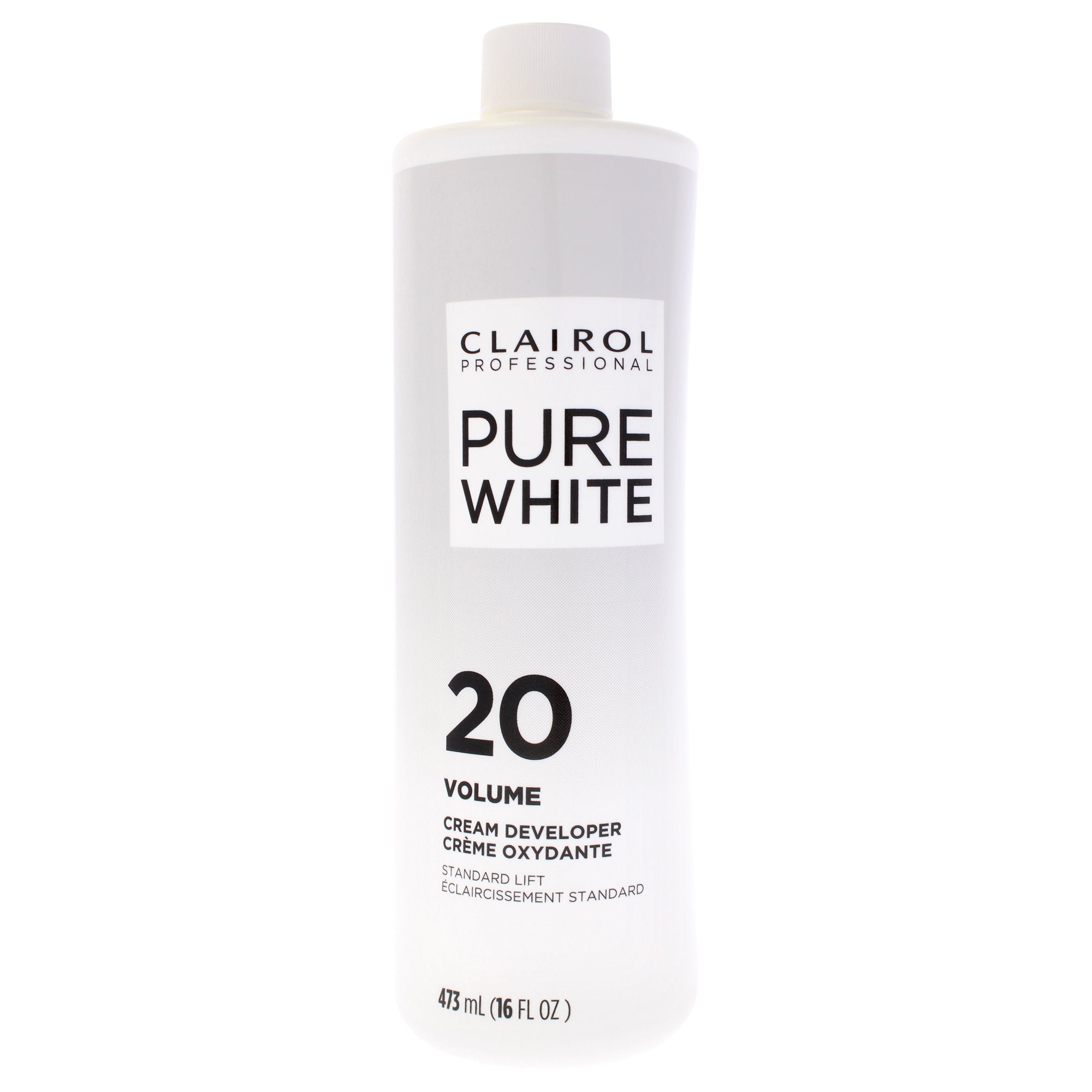 Pure White 20 Volume Creme Developer by Clairol for Unisex - 16 oz Lightener