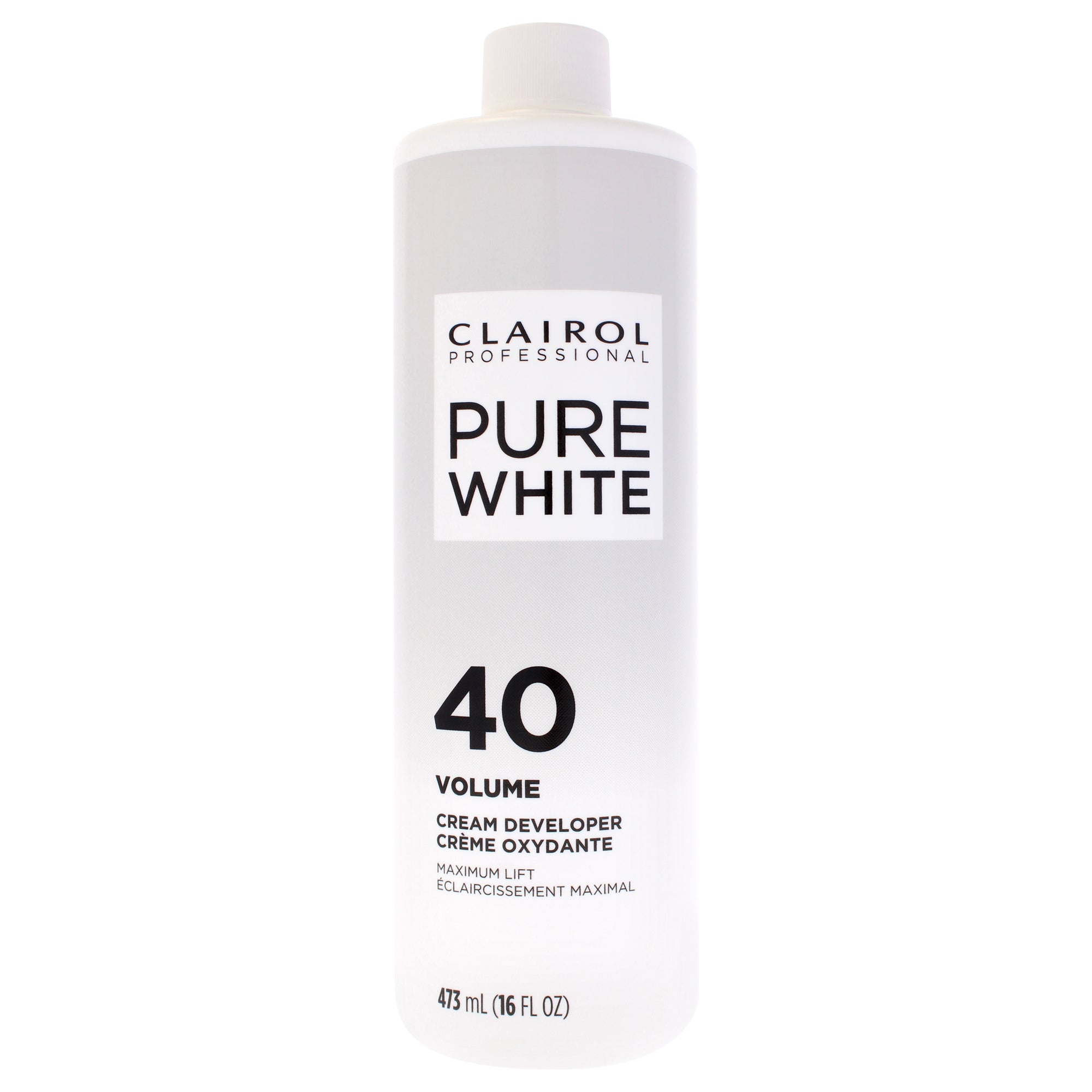 Pure White 40 Volume Creme Developer by Clairol for Unisex - 16 oz Lightener