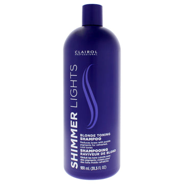 Shimmer Lights Blonde and Silver Shampoo by Clairol for Unisex - 31.5 oz Shampoo