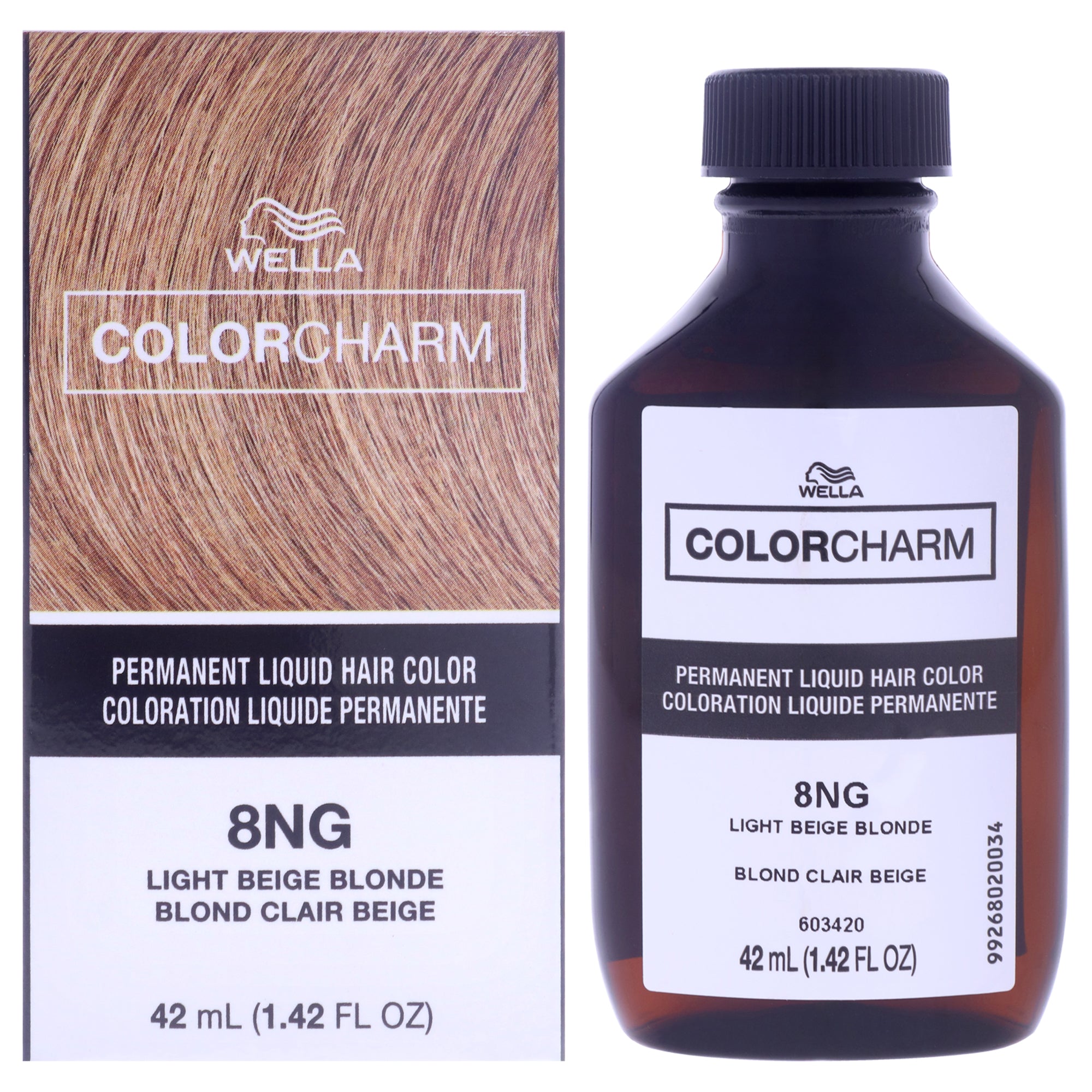 Color Charm Permanent Liquid Hair Color - 8NG Light Beige Blonde by Wella for Unisex - 1.42 oz Hair Color