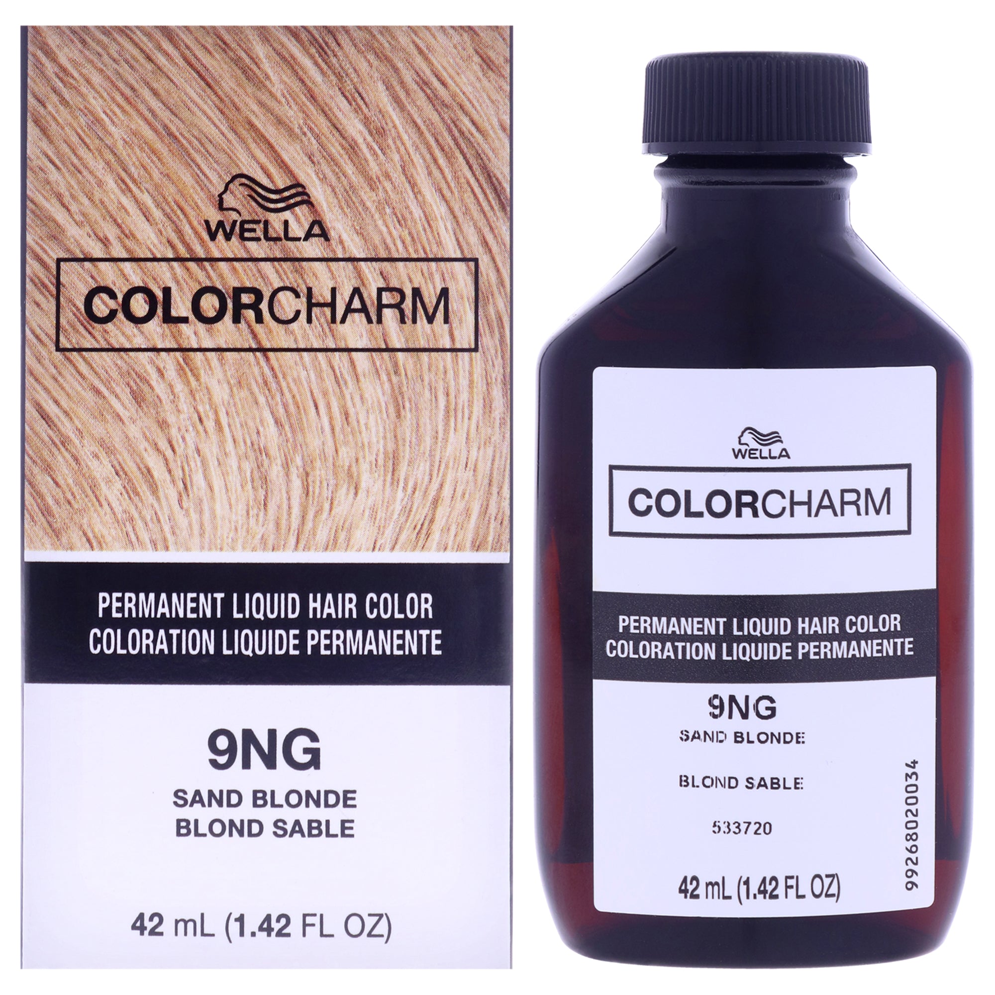 Color Charm Permanent Liquid Hair Color - 9NG Sand Blonde by Wella for Unisex - 1.42 oz Hair Color
