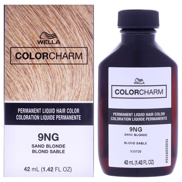 Color Charm Permanent Liquid Hair Color - 9NG Sand Blonde by Wella for Unisex - 1.42 oz Hair Color