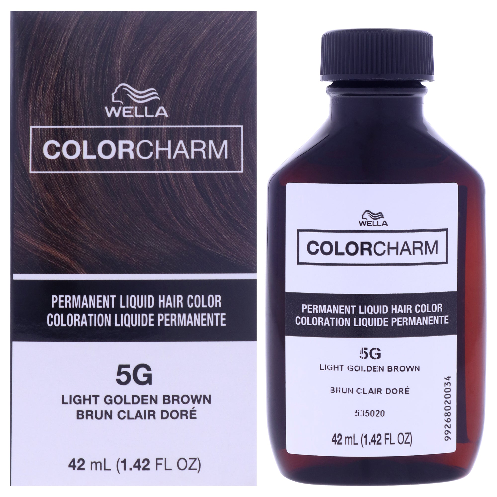 Color Charm Permanent Liquid Hair Color - 5G Light Golden Brown by Wella for Unisex - 1.42 oz Hair Color