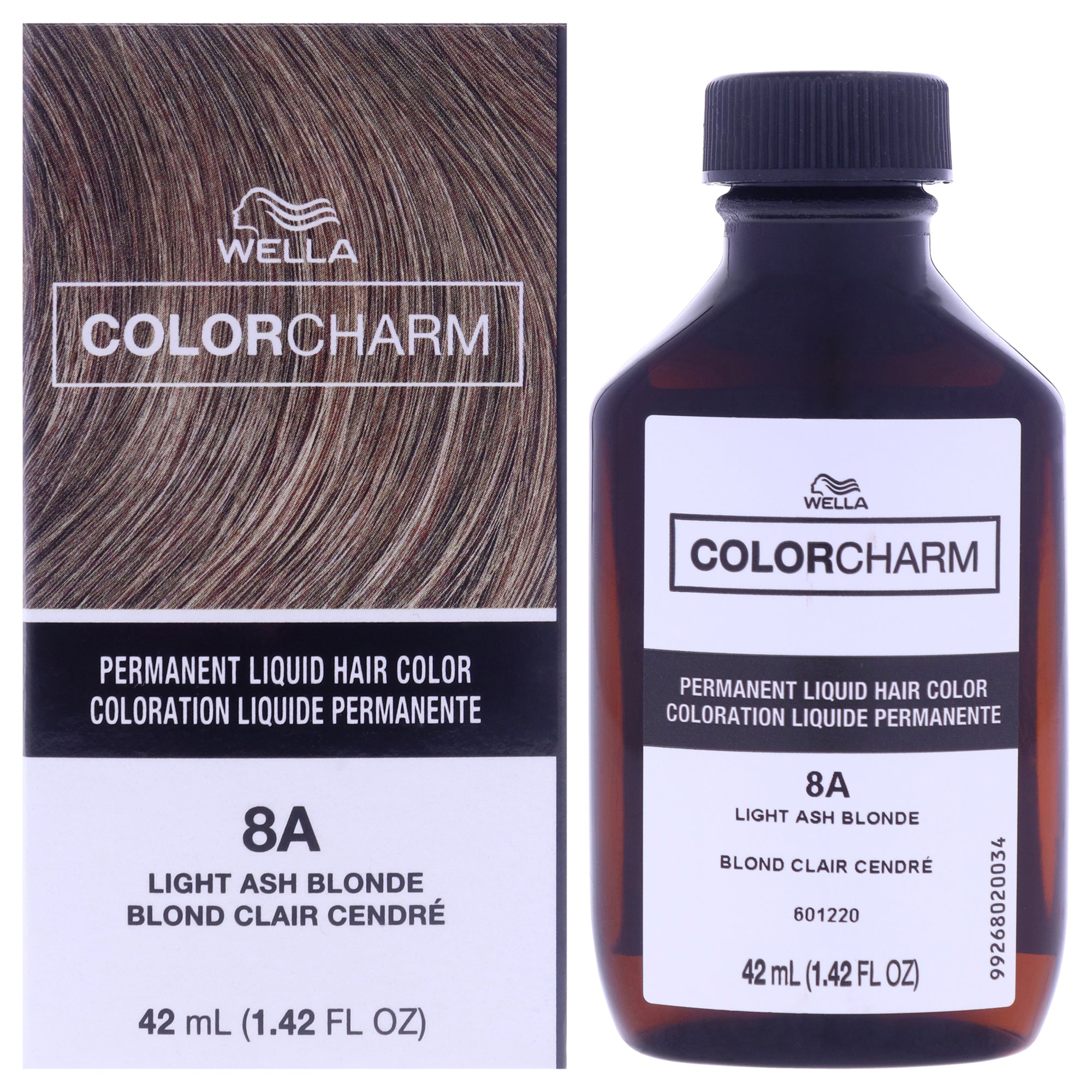 Color Charm Permanent Liquid Hair Color - 8A Light Ash Blonde by Wella for Unisex - 1.42 oz Hair Color