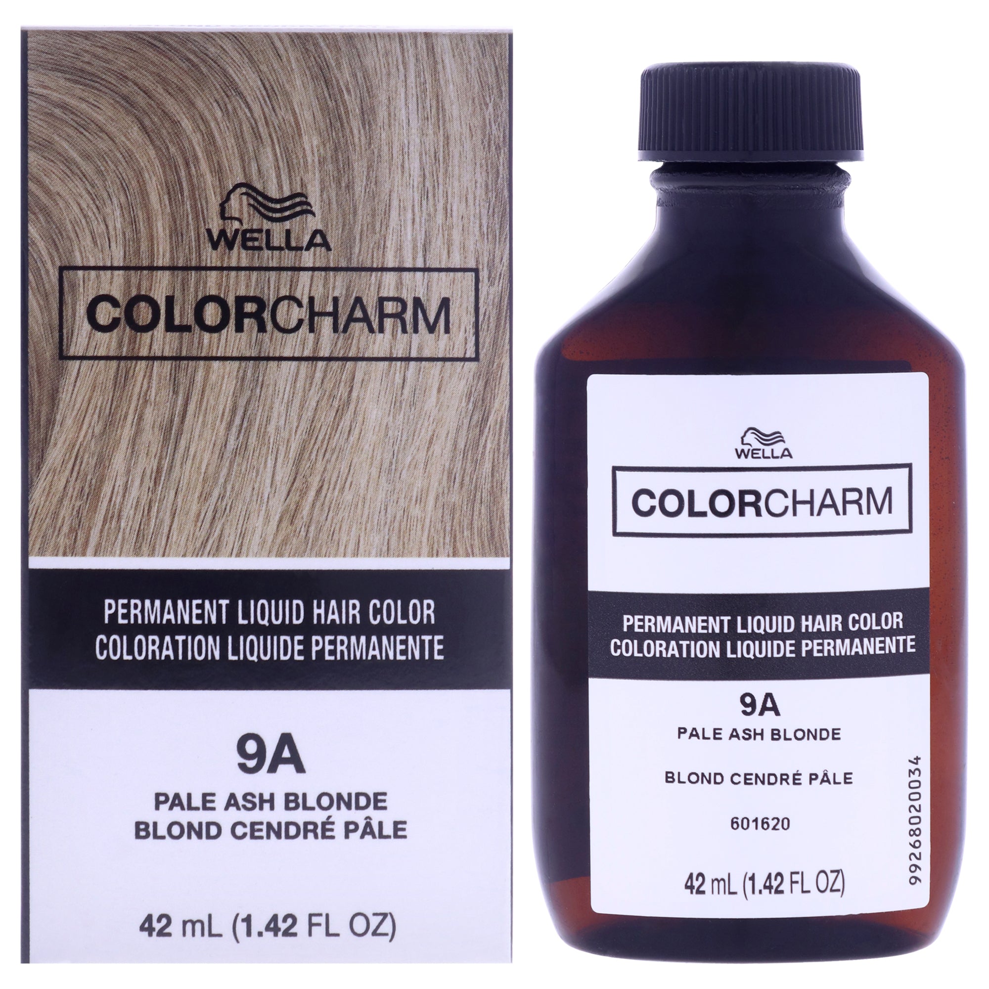 Color Charm Permanent Liquid Hair Color - 9A Pale Ash Blonde by Wella for Unisex - 1.42 oz Hair Color