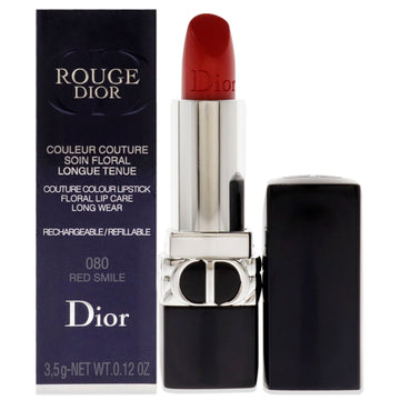 Rouge Dior Couture Satin Lipstick - 080 Red Smile by Christian Dior for Women - 0.12 oz Lipstick (Refillable)